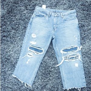 Levi’s Distress reconstructed Denim jeans